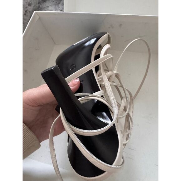 The row 80mm maud gladiator sandal calf milk 38.5 - Picture 9 of 11